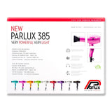 Parlux 385 Power Light Ceramic Ionic Hair Dryer Silver