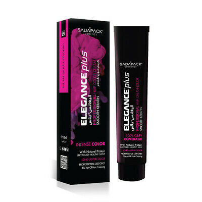 3x Elegance Plus Professional Hair Colour Cream 100ml- 4.20 Intense Purple Brown
