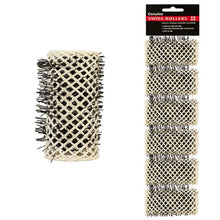 3x Dateline Professional Swiss Hair Rollers 32mm 6pk