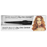 6x Silver Bullet City Chic Regular Conical Curling Iron
