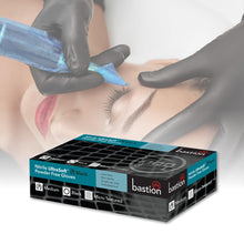 Bastion Nitrile Ultra Soft Powder Free Gloves Large Black 100 pack