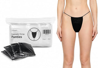 BeautyPRO Disposable Black G-String 10 pack