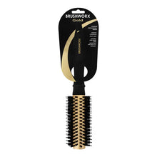 Brushworx Gold Ceramic Porcupine Hair Brush Small