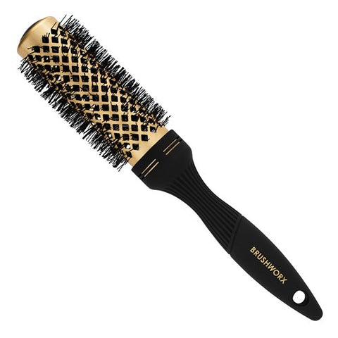 Brushworx Gold Ceramic Hot Tube Hair Brush Medium