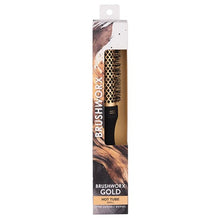 Brushworx Gold Ceramic Hot Tube Hair Brush Small