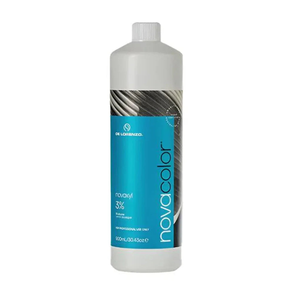 3x De Lorenzo Novacolor Novoxyl 3% 10 Volume Creme Developer 900ml