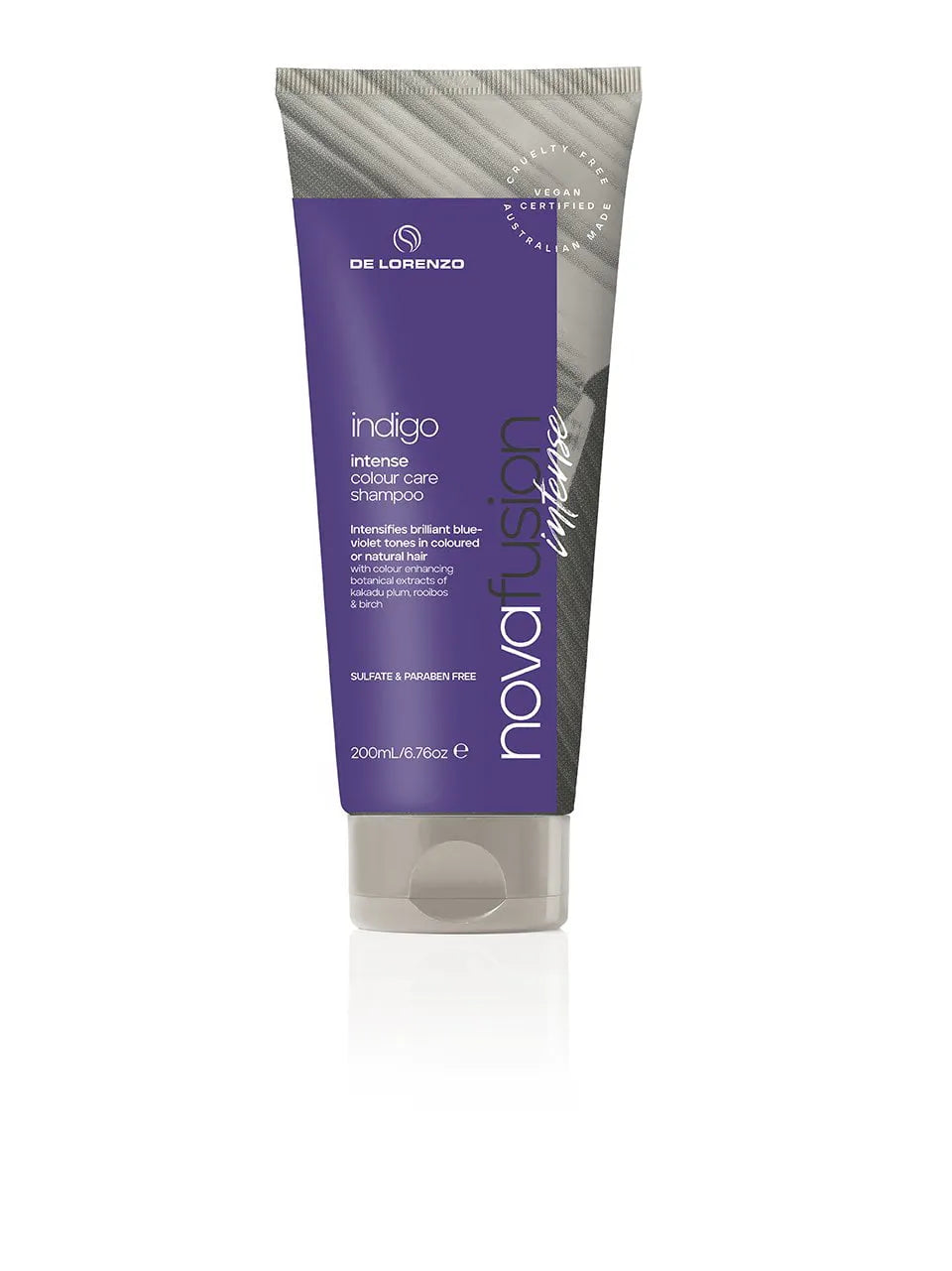De Lorenzo Novafusion Intense Indigo Colour Care Shampoo 200ml