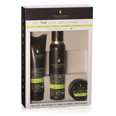 Macadamia Professional Luxurious Curls 3 Piece Pack