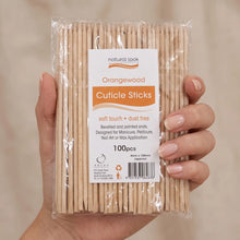 Natural Look Orangewood Cuticle Sticks 4mmx150mm 100 pk