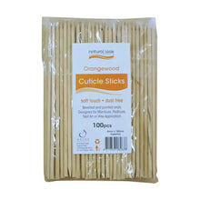 Natural Look Orangewood Cuticle Sticks 4mmx150mm 100 pk
