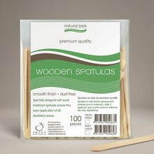 Natural Look Wooden Spatulas (Body) 17mm 100 Pack