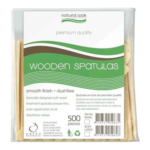 Natural Look Wooden Spatulas (Body) 17mm 500 pk