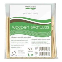 Natural Look Wooden Spatulas (Body) 17mm 500 pk