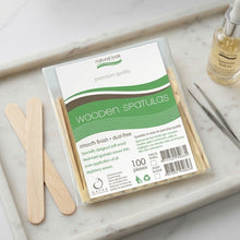 Natural Look Wooden Spatulas (Facial) 10mm 100 pk