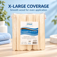 Natural Look Wooden Spatulas (X-Large) 24mm 100 pk