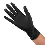 Salon Smart Nitrile Gloves Black Medium 100pk