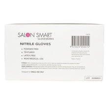 Salon Smart Nitrile Gloves Black Medium 100pk