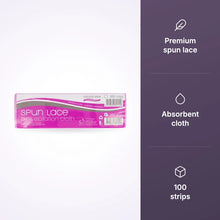 Natural Look Spun Lace Pink Epilation Cloth Strips – 100 Pack