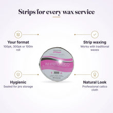 Natural Look White Calico Epilation Cloth Strips