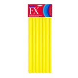 Hair FX Long Flexible Rollers - Yellow 12pk