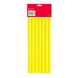 Hair FX Long Flexible Rollers - Yellow 12pk