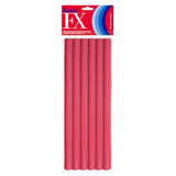 Hair FX Long Flexible Rollers - Red 12pk