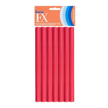 Hair FX Medium Flexible Rollers - Red 12pk