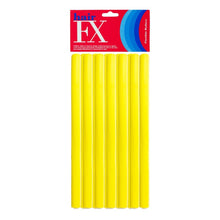 Hair FX Medium Flexible Rollers - Yellow 12pk