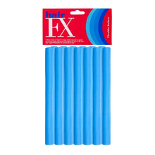 Hair FX Medium Flexible Rollers - Blue 12pk