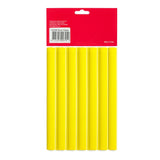 Hair FX Short Flexible Rollers - Yellow 12pk