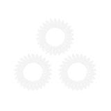 Glammar Tangle Tie Clear 3pk