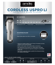 Andis Cordless USPRO Li Adjustable Blade Clipper