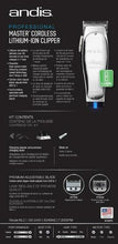 Andis Master Cordless Lithium-Ion Clipper