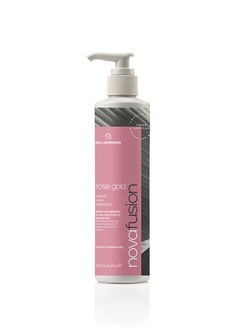 De Lorenzo Novafusion Rose Gold Colour Care Shampoo 250ml