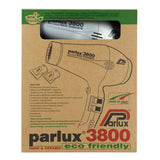 Parlux 3800 Ionic & Ceramic Eco Friendly Hair Dryer Silver