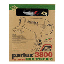 Parlux 3800 Ionic & Ceramic Eco Friendly Hair Dryer Black