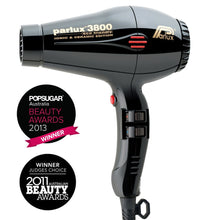 Parlux 3800 Ionic & Ceramic Eco Friendly Hair Dryer Black
