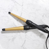Silver Bullet Fastlane Regular Ceramic Conical Curling Iron Gold