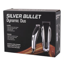 Silver Bullet Dynamic Duo Hair Trimmer and Clipper Set