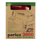 Parlux 3800 Ionic & Ceramic Eco Friendly Hair Dryer Red