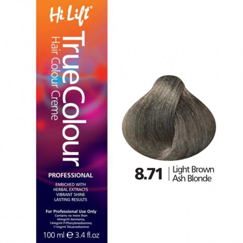 Hi Lift True Colour 8.71 Light Brown Ash Blonde 100ml